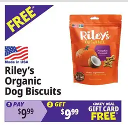 Ocean State Job Lot Riley's Organic Dog Biscuits offer
