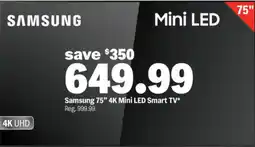Meijer Samsung 75" 4K Mini LED Smart TV offer