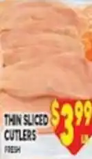 Associated Thin sliced cutlers offer