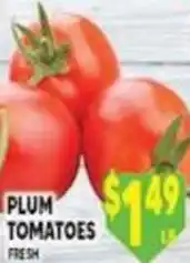 Associated Plum tomatoes offer