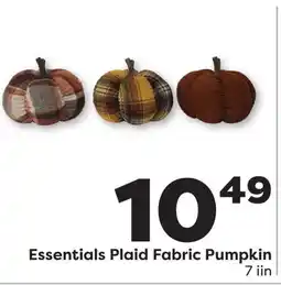 Weis Markets Essentials Plaid Fabric Pumpkin offer