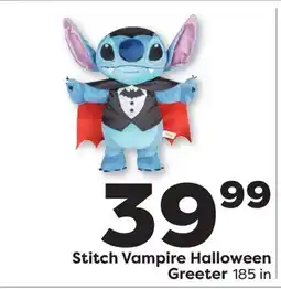 Weis Markets Stitch Vampire Halloween Greeter offer
