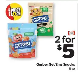 Weis Markets Gerber Get'Ems Snacks offer