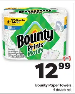 Weis Markets BOUNTY PAPER TOWELS offer