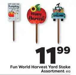 Weis Markets Fun World Harvest Yard Stake Assortment offer