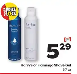 Weis Markets Harry's or Flamingo Shave Gel offer