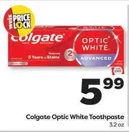 Weis Markets Colgate Optic White Toothpaste offer