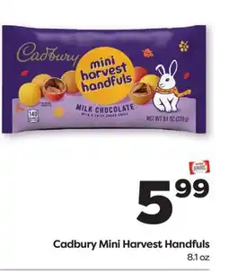 Weis Markets Cadbury Mini Harvest Handfuls offer