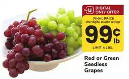 ACME Red or Green Seedless Grapes offer