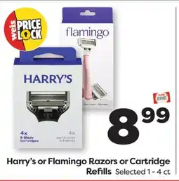 Weis Markets Harry's or Flamingo Razors or Cartridge Refills offer