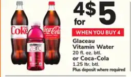 ACME Glaceau Vitamin Water 20 fl. oz. btl. or Coca-Cola 1.25 ltr. btl offer