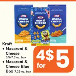 ACME Kraft Macaroni & Cheese 5.5-7.3 oz. box Macaroni & Cheese Blue Box 7.25 oz. box offer
