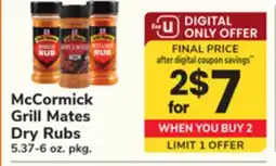 ACME McCormick Grill Mates Dry Rubs offer