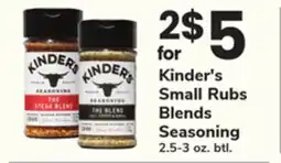 ACME Kinder's Small Rubs Blends Seasoning offer
