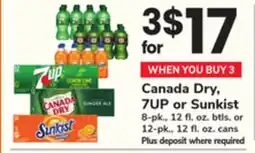 ACME Canada Dry, 7UP or Sunkist offer