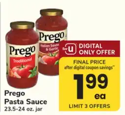 ACME Prego Pasta Sauce offer
