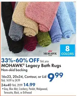 Boscov's MOHAWK Legacy Bath Rugs offer