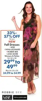 Boscov's NEW Fall Dresses offer