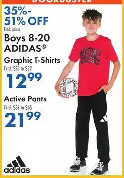 Boscov's Boys 8-20 ADIDAS Graphic T-Shirts, Active Pants offer