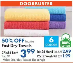 Boscov's Fast Dry Towels offer