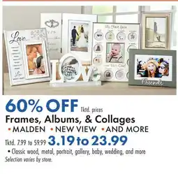 Boscov's Frames, Albums, & Collages offer