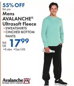 Boscov's Mens AVALANCHE Ultrasoft Fleece offer