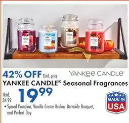 Boscov's YANKEE CANDLE Seasonal Fragrances offer