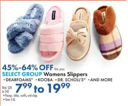 Boscov's SELECT GROUP Women's Slippers offer