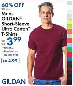 Boscov's Mens GILDAN Short-Sleeve Ultra Cotton T-Shirts offer