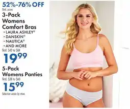 Boscov's 3-Pack Womens Comfort Bras offer