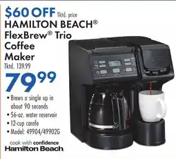 Boscov's HAMILTON BEACH FlexBrew Trio Coffee Maker offer