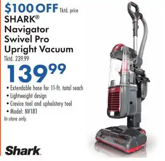 Boscov's SHARK Navigator Swivel Pro Upright Vacuum offer