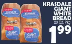 Bravo Supermarkets KRASDALE GIANT WHITE BREAD offer