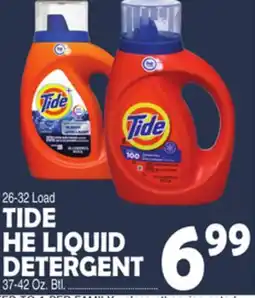 Bravo Supermarkets TIDE HE LIQUID DETERGENT offer