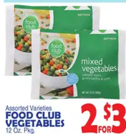 Bravo Supermarkets FOOD CLUB VEGETABLES offer