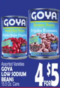 Bravo Supermarkets GOYA LOW SODIUM BEANS offer