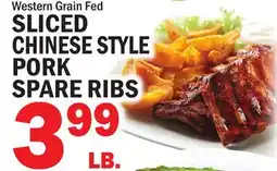 Bravo Supermarkets SLICED CHINESE STYLE PORK SPARE RIBS offer