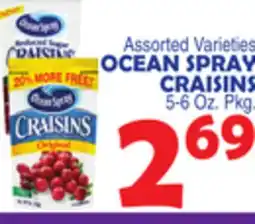 Bravo Supermarkets OCEAN SPRAY CRAISINS offer