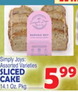 Bravo Supermarkets Simply Joys Sliced Cake offer
