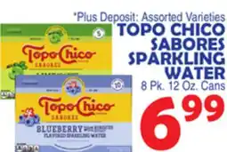 Bravo Supermarkets TOPO CHICO SABORES SPARKLING WATER offer
