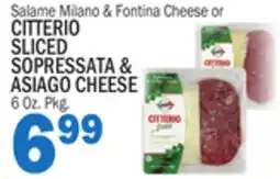 Bravo Supermarkets CITTERIO SLICED SOPRESSATA & ASIAGO CHEESE offer