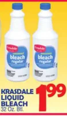 Bravo Supermarkets KRASDALE LIQUID BLEACH offer