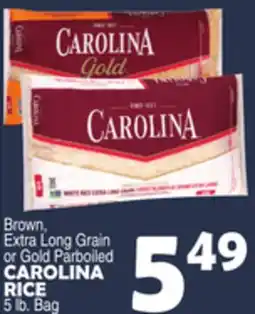 Bravo Supermarkets Brown, Extra Long Grain or Gold Parboiled CAROLINA RICE offer