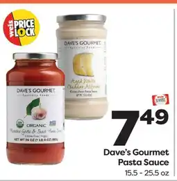 Weis Markets Dave's Gourmet Pasta Sauce offer