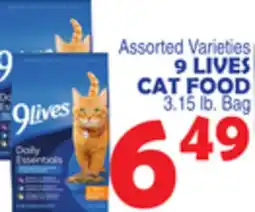 Bravo Supermarkets 9 LIVES CAT FOOD offer