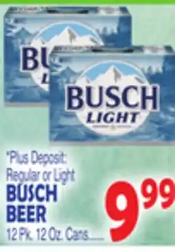 Bravo Supermarkets BUSCH BEER offer
