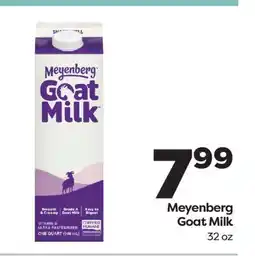 Weis Markets Meyenberg Goat Milk offer