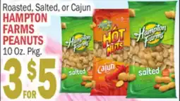 Bravo Supermarkets Roasted, Salted, or Cajun HAMPTON FARMS PEANUTS offer