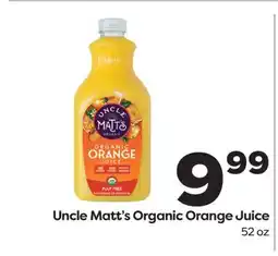 Weis Markets Uncle Matt's Organic Orange Juice offer