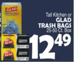 Bravo Supermarkets GLAD TRASH BAGS offer